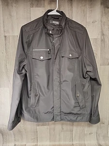 Kenneth Cole Reaction GIII Men's LARGE Multipocket Cargo Jacket - Black - Picture 1 of 10