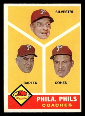 1960 Topps #466 Phillies Coaches Near Mint Phillies  ID:467957 - Image 1 of 2
