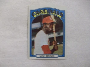 1972 TOPPS BASEBALL #200 LOU BROCK ST.LOUIS CARDINALS - Bild 1 von 2