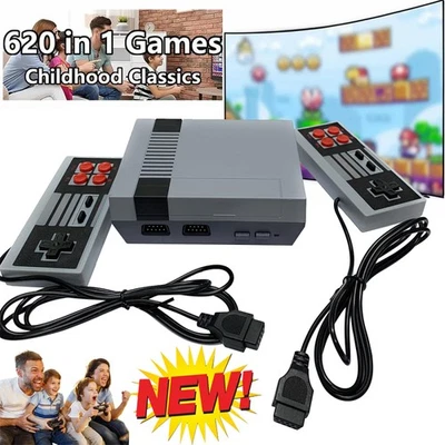 Retro Spielekonsole classic mit 620 eingebauten spielen 2 Fernbedienungen Kinder - Bild 1 von 4