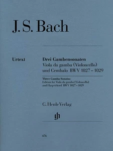 Bach Sonatas Viola da Gamba Harpsichord Cello Piano Henle Urtext Music Book - Picture 1 of 1