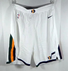 2017-18 Utah Jazz Game Issued White Shorts 42+1 Nike Authentic Pro Cut - Picture 1 of 9
