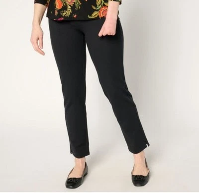 Women With Control Tall XS Black Tummy Control Straight Leg Pant A701528 NWT - Image 1 of 4