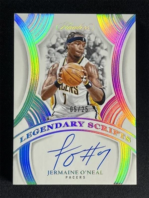 2024-25 Panini impecable Jermaine O'Neal #LSC-JON Legendary Scripts automático/25 Foto 1 de 2