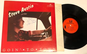 Steve Austin Goin To Town Lp Signed Autographed Vg - Picture 1 of 6