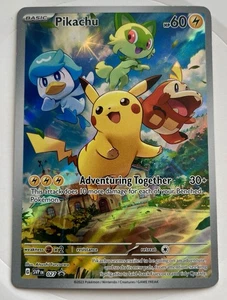 Pikachu - 027 (Pokemon Center Exclusive) Sv: Scarlet & Violet Promo Cards Holo - Picture 1 of 5
