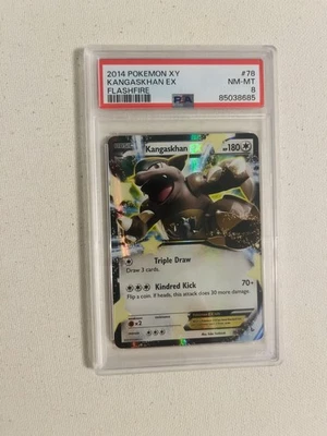 2014 Pokemon XY Flashfire Holo Rare Kangaskhan EX 78/106 PSA 8 NM-MT - Image 1 of 3
