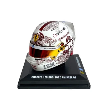 Mini Helmet Looksmart 1/5 Scuderia Ferrari Charles Leclerc #16 Chinese GP 2025 - Immagine 1 di 4