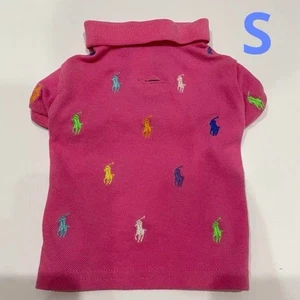 Ralph Lauren Dog Polo Shirt Wear Pink Size S Logo from Japan Vintage Rare F/S - Picture 1 of 16