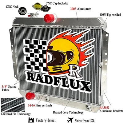 #CC59CAD Radiator Fit 1959-1960 Cadillac DeVille Commercial Chassis Eldorado 6.4 - Image 1 of 4