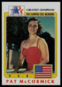 1983 Topps Greatest Olympians #76 Pat McCormick USA - Picture 1 of 2