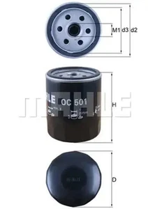 Filtro de aceite Filtro enroscable OC 501 KNECHT para ALFA ROMEO FIAT LANCIA VW - Imagen 1 de 7