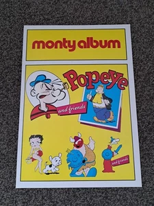 Monty gum 1988 Popeye original empty unused album superb condition - Picture 1 of 5