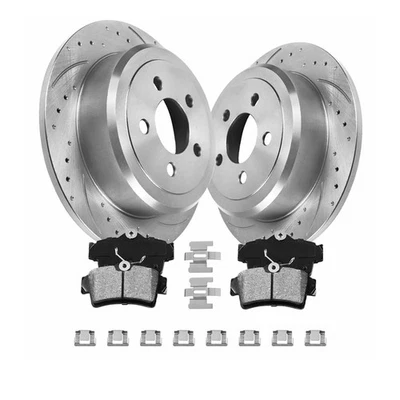 Rear 267mm Disc Brake Rotors Pad Kit for Ford Mustang 1994 - 2001 2002 2003 2004 Foto 1 de 4