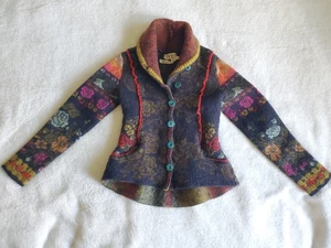 Chaqueta de Lana IVKO Niño Pequeño FLORAL Niñas Talla 36 Emociones Escritas a Mano - Imagen 1 de 9