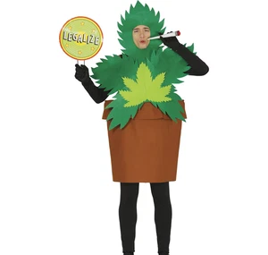Erwachsenen Kostüm Gras Marihuana Kraut PFLANZE Kostüm Verkleidung Hirsch Halloween lustig - Bild 1 von 2