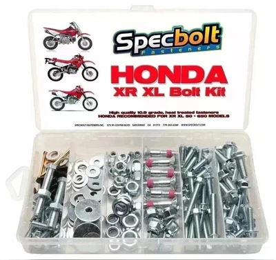 Kit de pernos Honda XR Series 150 piezas XR80 XR100 XR250 XR650 XL100 XL250 XL350 XL600 Foto 1 de 4