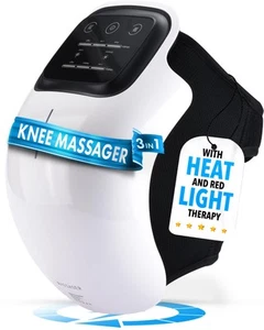 Knee Massager Smart with Heat, Red Light and Massage Therapy, 3-in-1 Cordless... - Picture 1 of 8