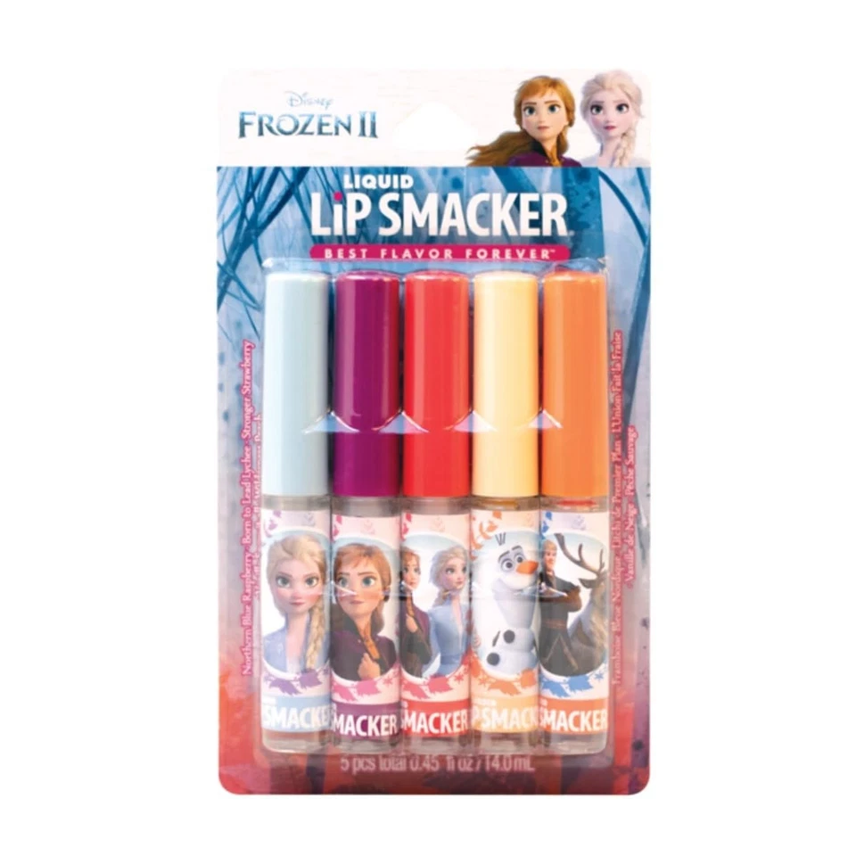 Brillo de labios líquido Lip Smacker Disney Frozen 2 paquete de 5 fiestas (el embalaje puede variar) Foto 1 de 1