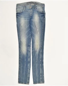 GUESS Womens Low Waist Skinny Jeans W28 L34 Blue Cotton AV42 - Picture 1 of 3