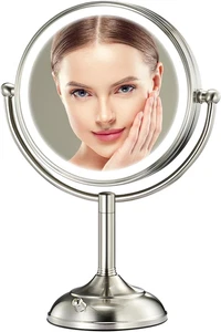 Professioneller 8,5" großer beleuchteter Schminkspiegel mit helleren Lichtern, 1X/10X True  - Bild 1 von 12