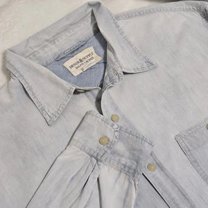 Ralph Lauren Denim & Supply Shirt Mens Large Button Up Chambray Cotton Blue - Picture 1 of 10