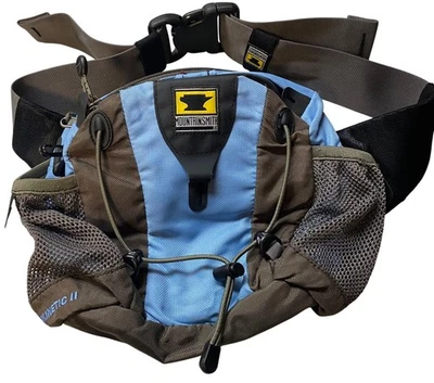 MOUNTAINSMITH KINETIC ll Fanny Pack Bag Blue Gray Adjustable Strap - Image 1 of 4