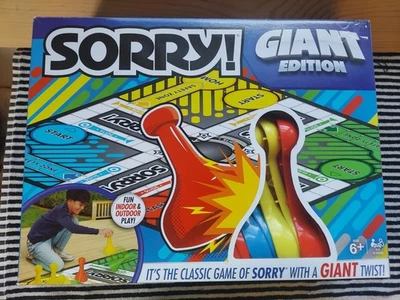 Hasbro Gaming SORRY GIANT EDITION Board Game Indoor Outdoor Complete  - Image 1 of 4