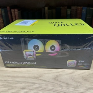 Enfriador CPU líquido CORSAIR iCUE H100i ELITE CAPELLIX XT 2x120 mm nuevo - Imagen 1 de 8