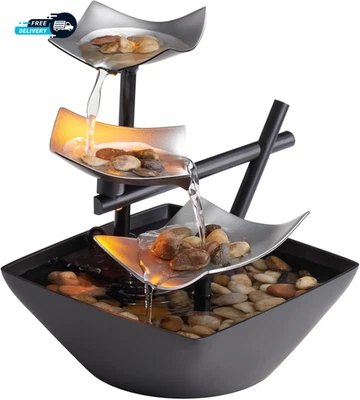 Tabletop Water Fountain, Home Décor Soothing Sound Machine - Automatic Pump - Image 1 of 4