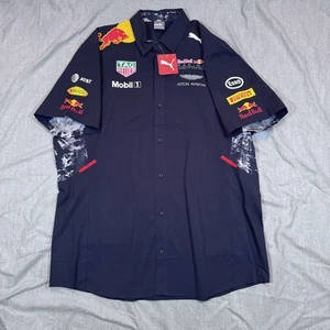 Red Bull Racing Shirt Mens 2XL Aston Martin F1 Formula One Team Puma Racing Top - Picture 1 of 17