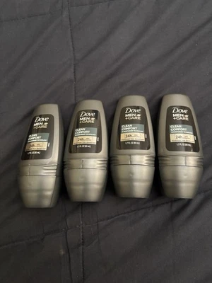 Dove Men+care Clean Comfort Roll-On Deodorant, Aluminum-Free, 4-Pack, 1.7 fl oz - Image 1 of 4