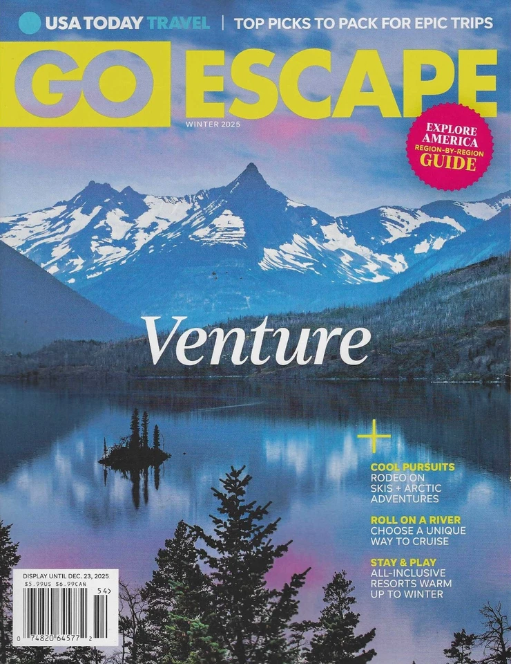 USA Today Go Escape  Magazine  Winter 2025 Venture - Image 1 of 1