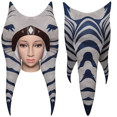 Ahsoka Tano Disfraz Cosplay Tocado Halloween Elegante Tocado Fiesta Prendas para la cabeza Foto 1 de 4