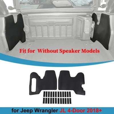 Almohadilla de protección lateral del maletero trasero cubierta de alfombrilla de carga para Jeep Wrangler JL 4 puertas 2018+ Foto 1 de 4