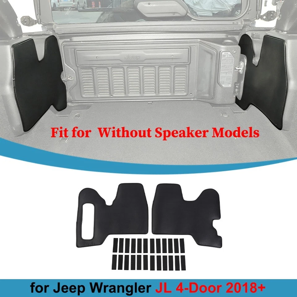 Almohadilla de protección lateral del maletero trasero cubierta de alfombrilla de carga para Jeep Wrangler JL 4 puertas 2018+ Foto 1 de 4