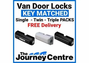 Van Side + Rear Door Dead Lock SINGLE-TWIN-TRIPLE Milenco Thule Black or White - Picture 1 of 62