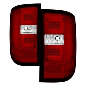 Spyder Auto LED Tail Lights-Red/Clear, 16-17 Silverado; 5083753 - Picture 1 of 9