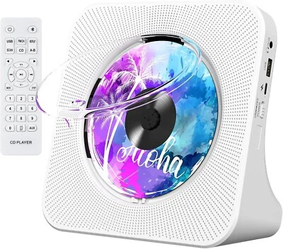 Tragbarer CD Player mit Bluetooth, Gueray Desktop CD Musik Player für Zuhause NEU - Bild 1 von 4