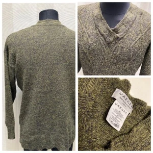 Vintage JAEGER made in Great Britain Alpaca, Wool Blend V-neck Sweater size L - Picture 1 of 12