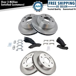 Front & Rear Premium Posi Ceramic Disc Brake Pads & Rotors Kit for GM - Picture 1 of 7