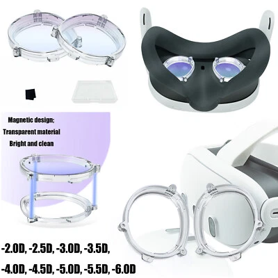 Für Quest 3 VR Headset Gläser Myopie Linsen Brille -2.0D~ -6.0D Anti-Blaulicht - Bild 1 von 4