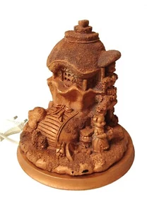 (37594) LAMPARA QUITAMIEDOS LUZ NOCTURNA RESINA CASA FORMA BOTA OSITOS COBRE - Picture 1 of 6