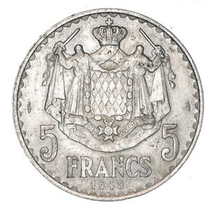 MONACO Louis II 5 Francs 1945