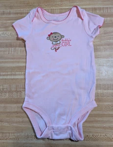 Body Carter's Just One You 100% cotone manica corta rosa papà bambina - Foto 1 di 1