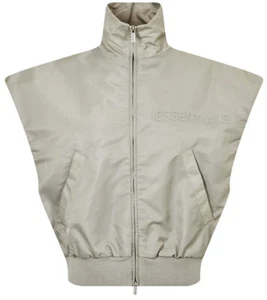 FEAR OF GOD ESSENTIALS LOGO SMOKE RUNNING VEST WOMEN JACKET 202SU225001FW - Picture 1 of 5