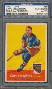 1957/58 Topps #66 Dave Creighton PSA/DNA Certified Authentic Signed *4470 - Picture 1 of 1