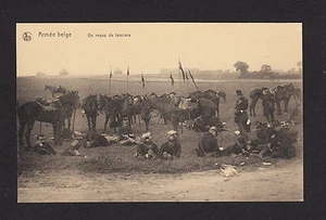 37906/ AK - Armée belge - Un repos de lanciers - * - Picture 1 of 1