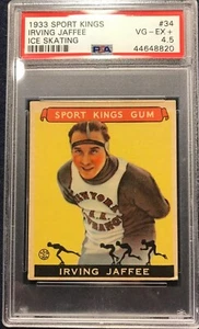 1933 Sport Kings 34 Irving Jaffee Skating PSA 4.5 VG-EX+ Rare Find Condition B12 - Picture 1 of 1