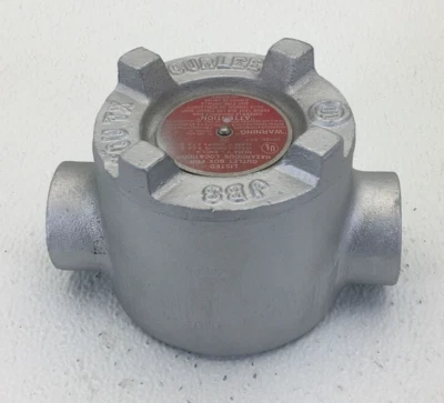 GUAC36SA CROUSE-HINDS 1-INCH EXPLOSION PROOF BOX TYPE C ALUMINUM - Image 1 of 3